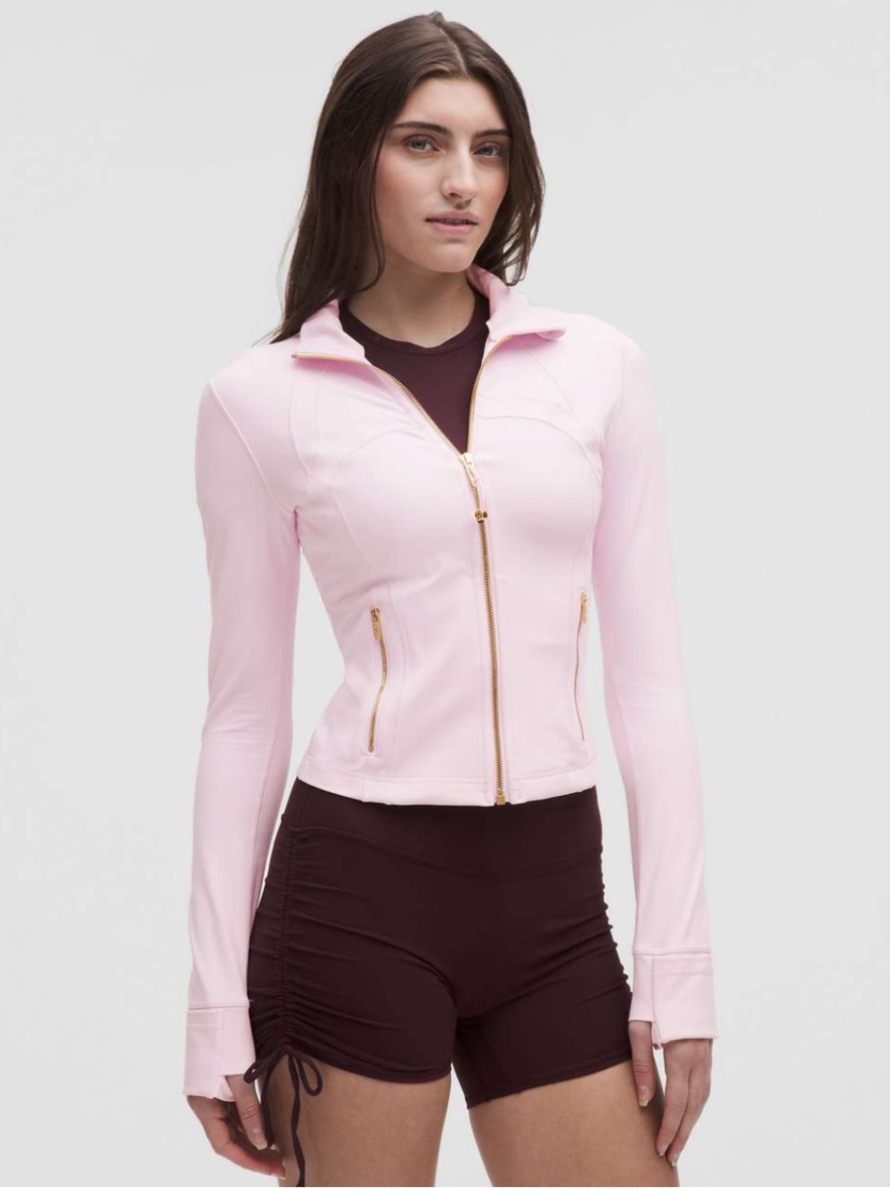 NWT NEW Lululemon Define Cropped Jacket with Gold Zipper size 12